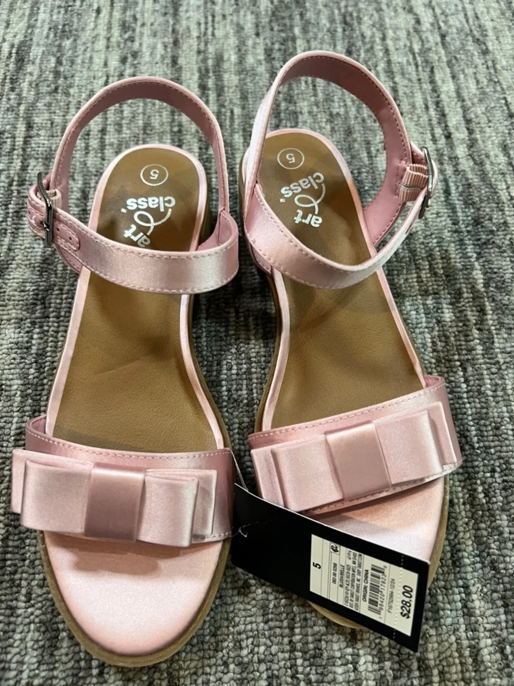 Art Class - Kids' Belle Satin Dress Heels Size 5
